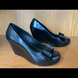 Melissa vegan wedge heels - retro burlesque fetish